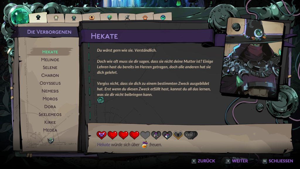 Hades II Hecate Infos Book of Shadows