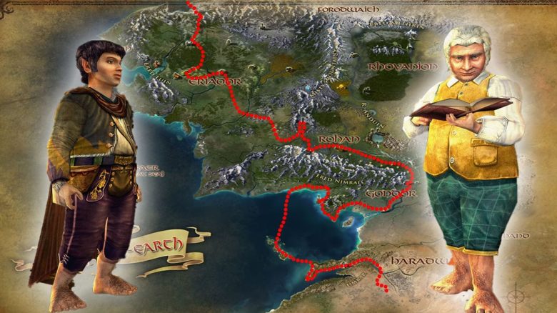 A player from Lord of the Rings Online traverses Middle-earth on foot, impressively showcasing what makes the MMORPG so special