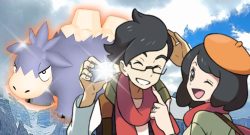 Honeymoon-Trainer vor Shiny Camerupt