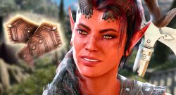 Karlach mit Handschuhen