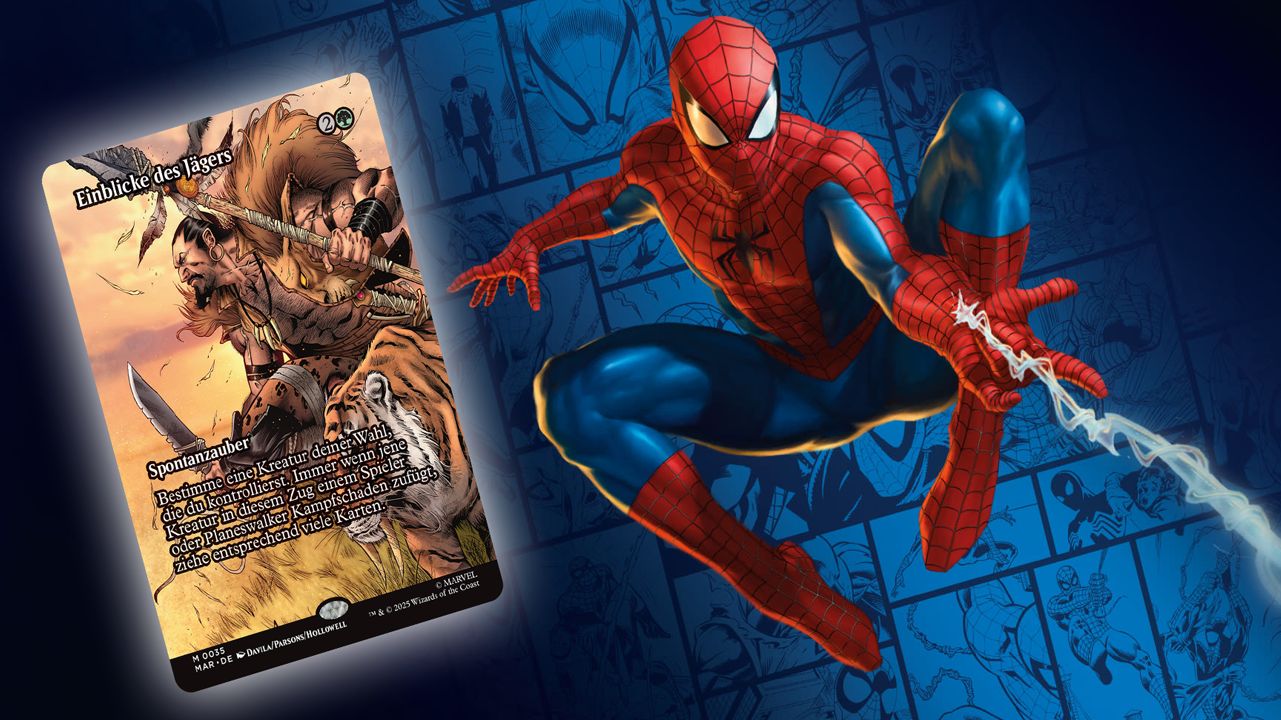 Das Spider-Verse trifft Magic: The Gathering – Wir stellen euch neuen Zauber von Kraven vor, der euch zig Karten ziehen lässt