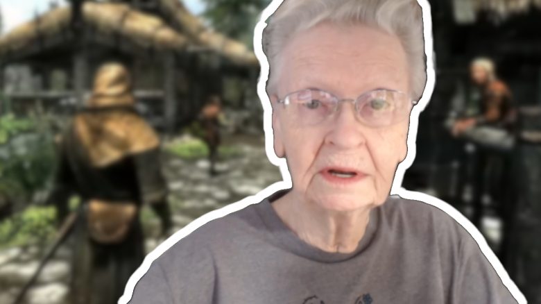 Die Skyrim-Oma verabschiedet sich von Skyrim.