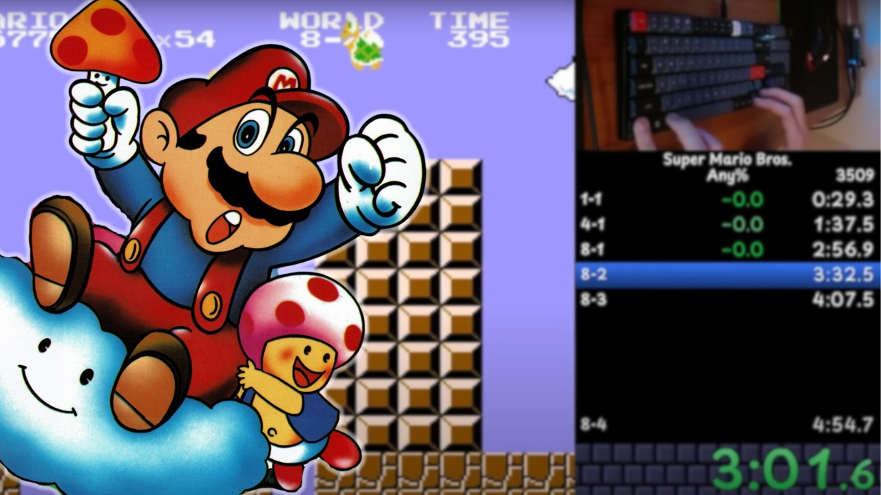 Speedrunner verpasst perfekten Run in Super Mario um 0,25 Sekunden, bricht damit den Weltrekord