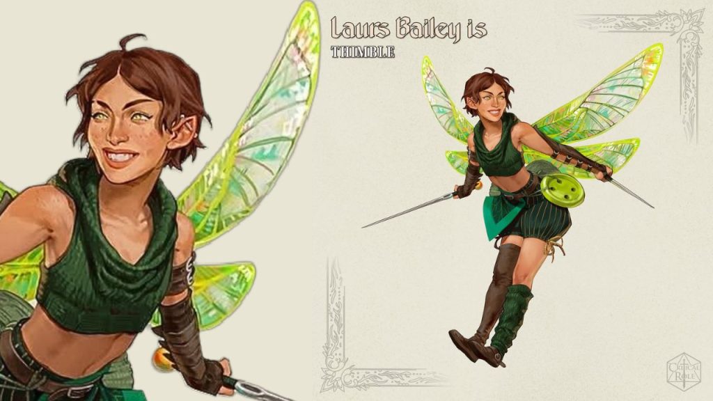 Thimble, played by Laura Bailey