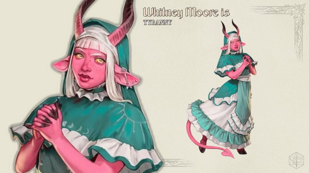 Tyranny, played by Whitney Moore