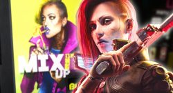 V vor einem Verkaufsautomaten