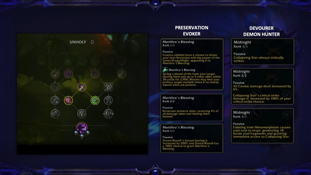 WoW Apex Talents examples