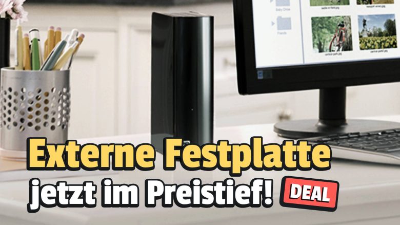 Sichert eure Daten, Spiele und Co.: Externe Festplatte mit riesigem Speicherplatz jetzt zum Tiefstpreis schnappen! 