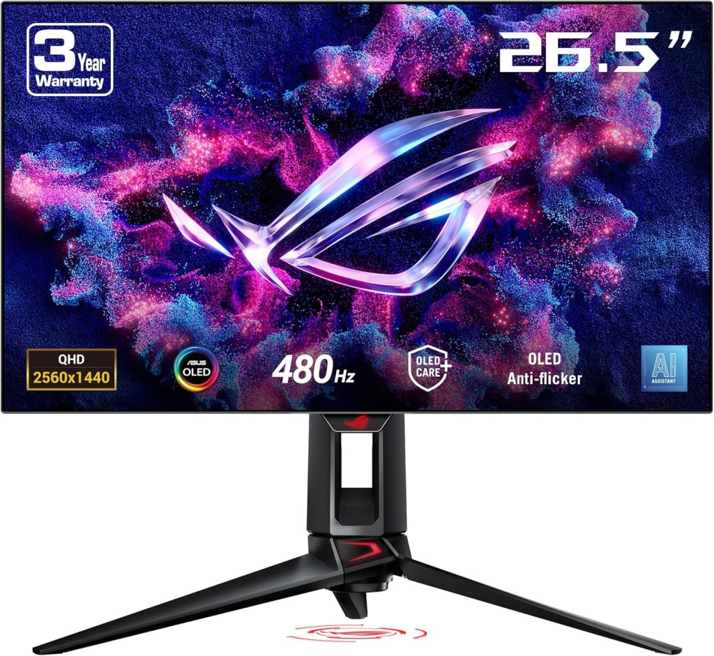 Bester WQHD-Gaming-Monitor: ASUS ROG Swift OLED PG27AQDP für 945,90 Euro statt 1.059,31 Euro UVP bei Amazon