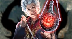 Astarion mit Betrachter Flasche