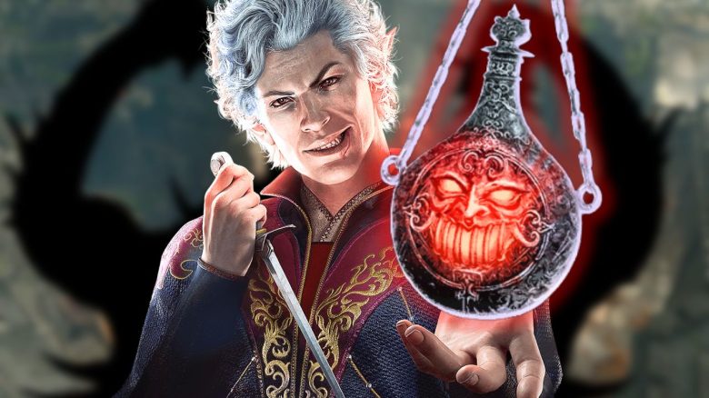 Astarion mit Betrachter Flasche