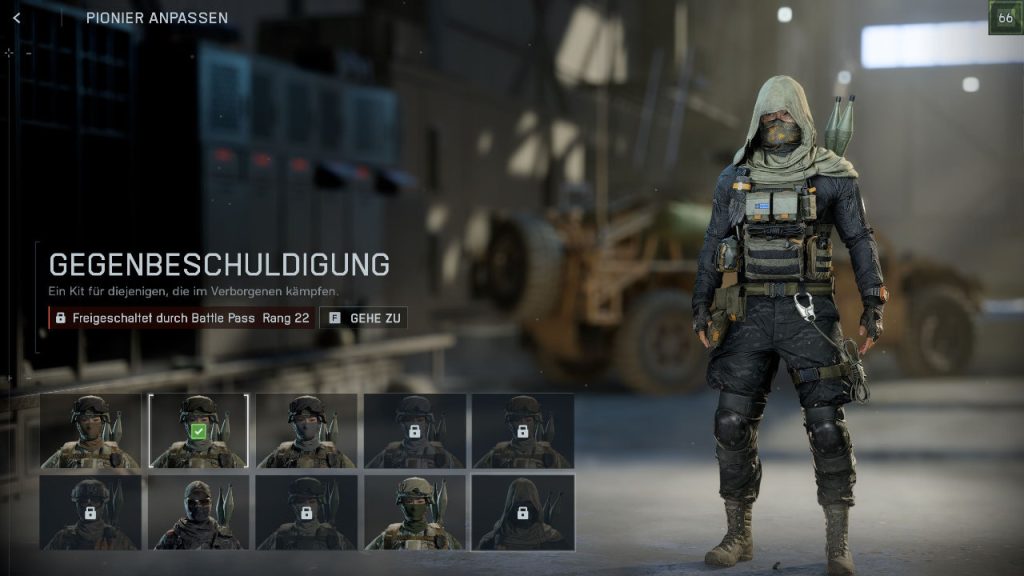 Battlefield 6 Season 1 Battle Pass Skin für Pionier