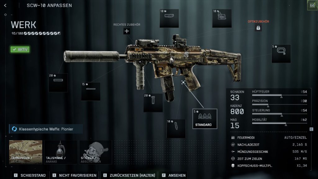 Battlefield 6 mögliches SCW-10 Loadout