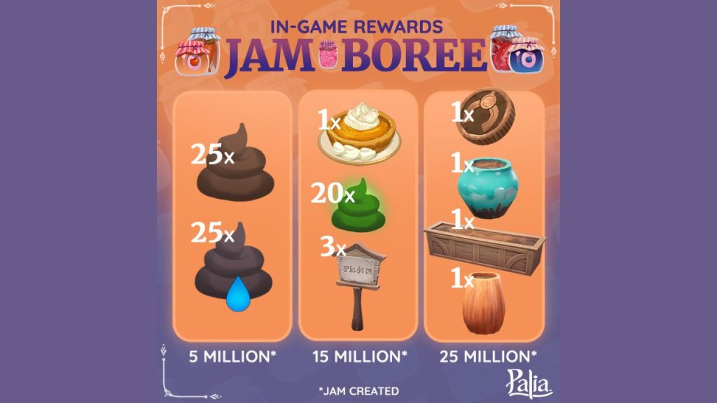 Rewards Palia Jam-boree