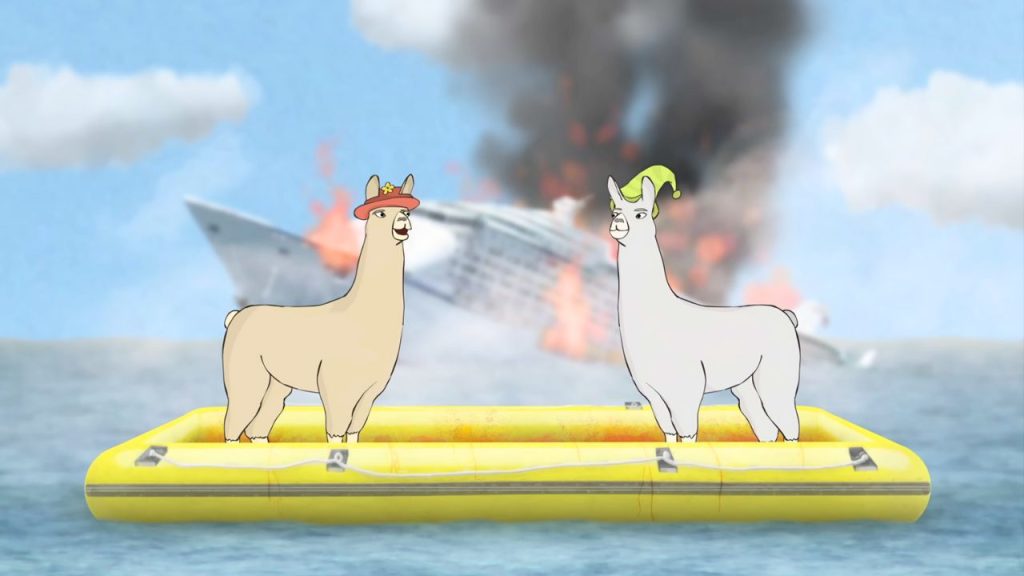 Llamas with Hats by FilmCow