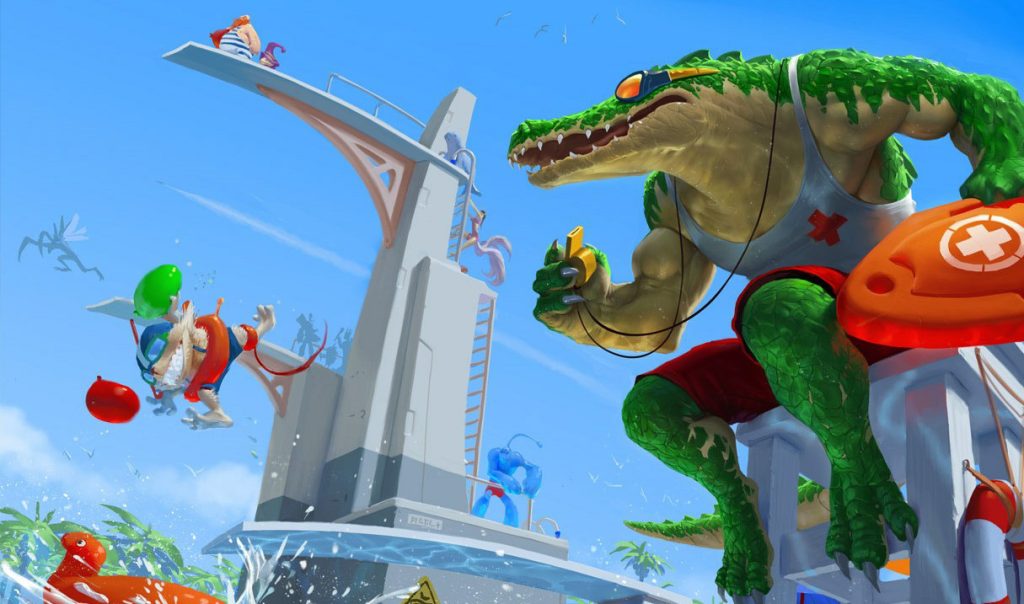 LoL Skin Renekton Poolparty