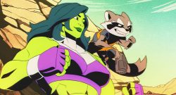 Marvel Cosmic Invasion She-Hulk, Rocket Racoon