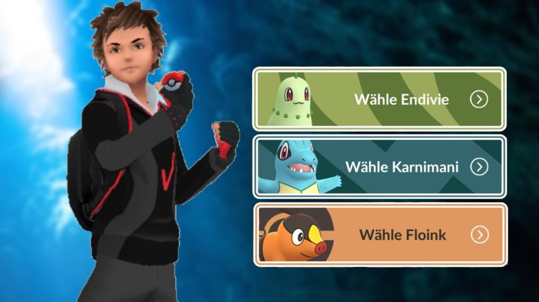 Pokemon GO Forschung Endivie, Karnimani oder Floink wählen
