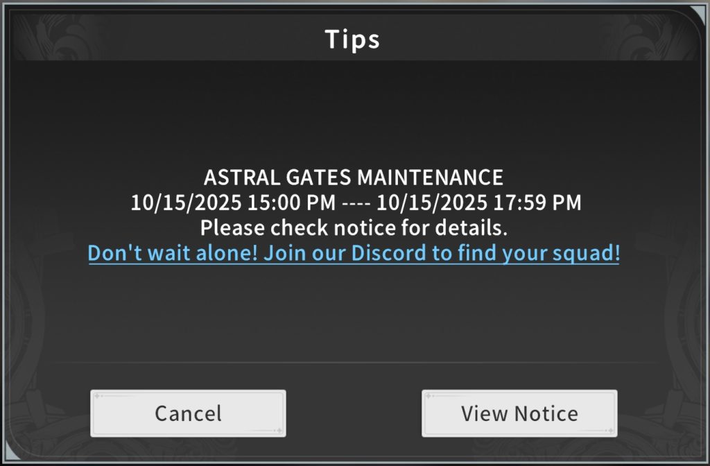Wartungsmodus bis 17:59 Uhr