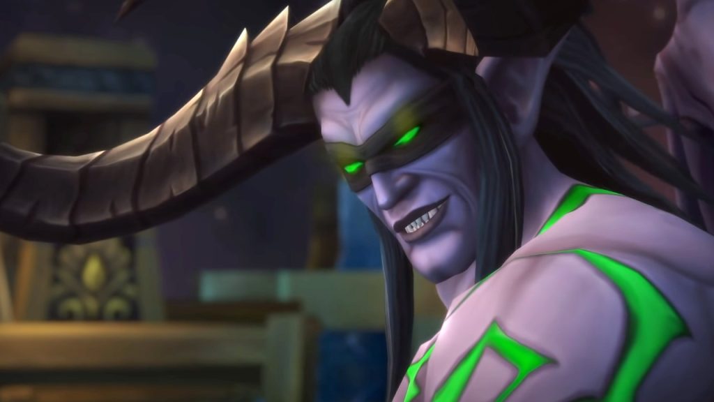 WoW Legion Remix Illidan Smug Smile titel title 1280x720