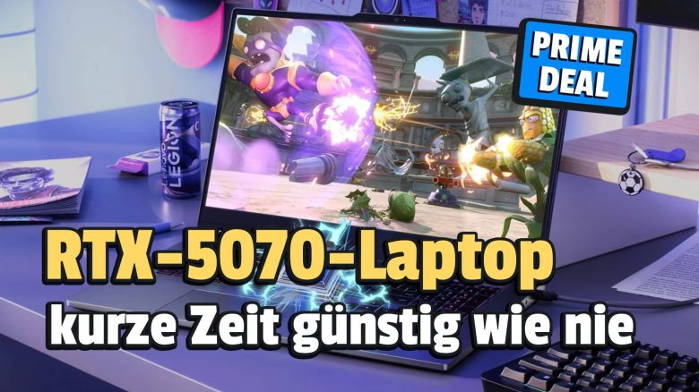 Nur noch bis Mitternacht: Den günstigsten Gaming-Laptop mit RTX 5070 gibt’s jetzt zum Amazon Prime Day!