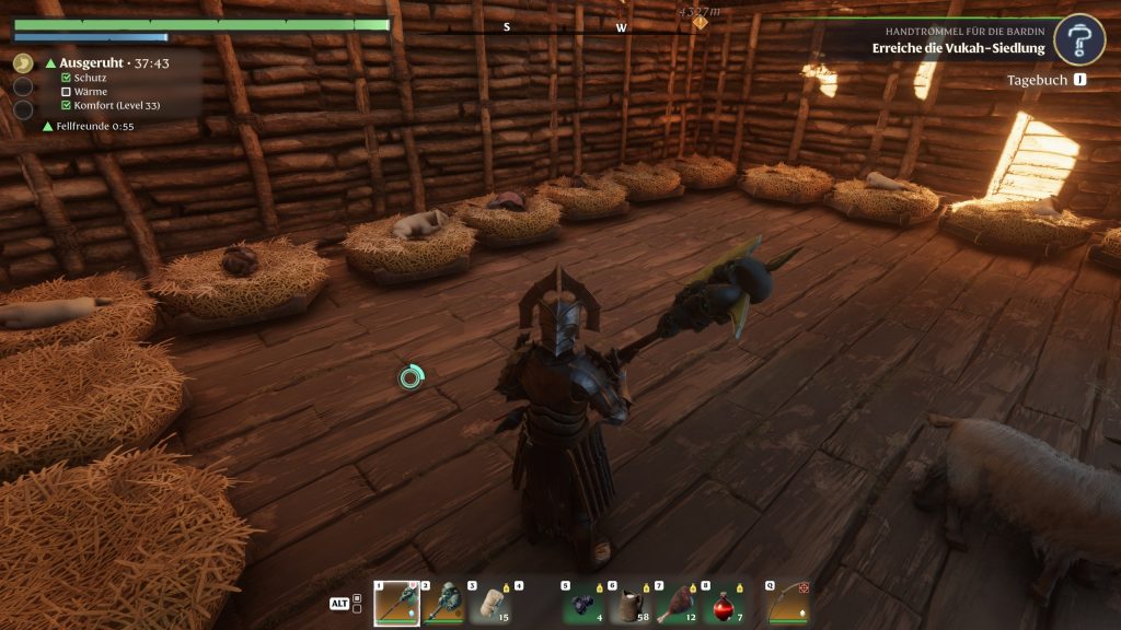 Enshrouded Stable with Offspring