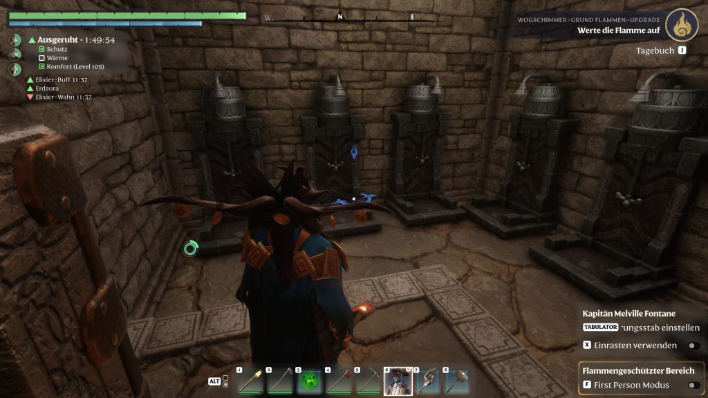 Enshrouded update 7 wake of the water screenshot Duschen