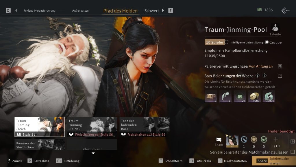 Image shows raid menu