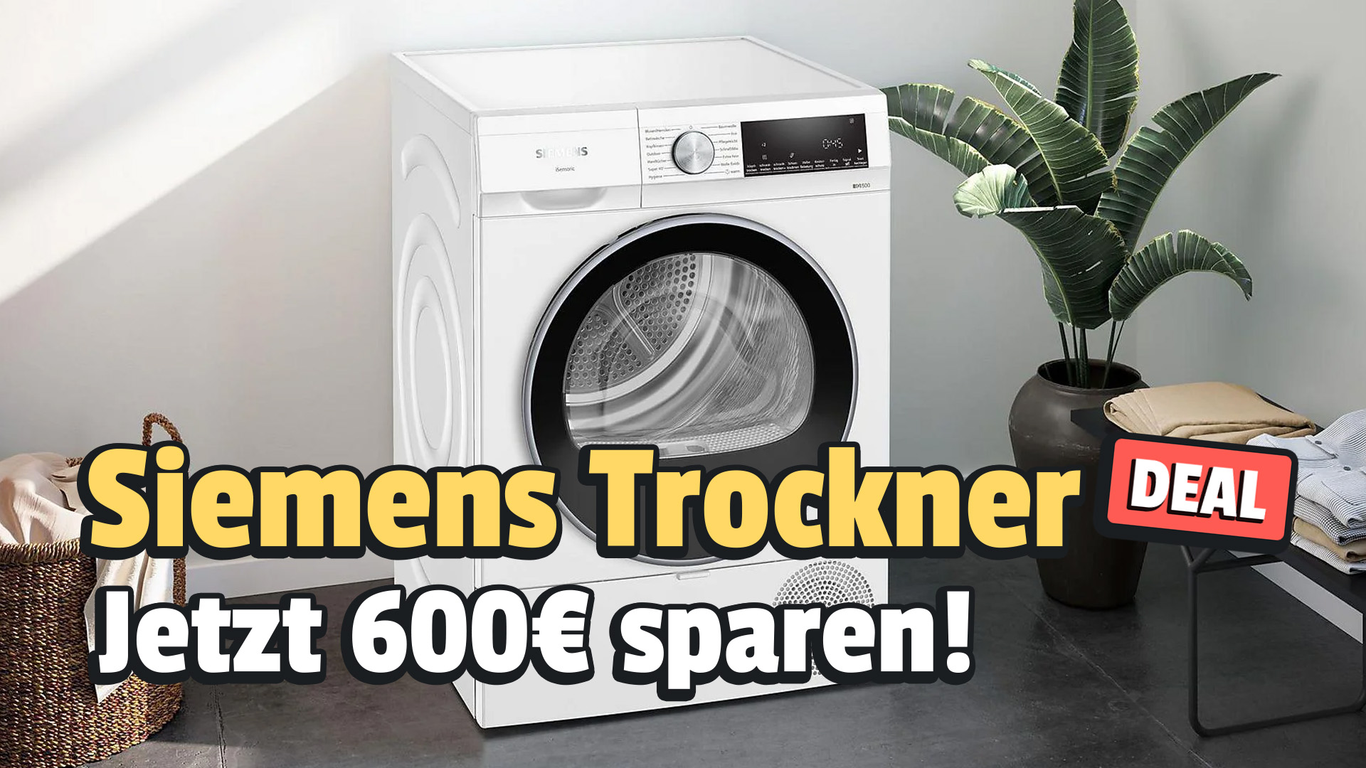 Mega-Deal zum Black Friday: Siemens Wärmepumpentrockner jetzt 600€ günstiger bei MediaMarkt