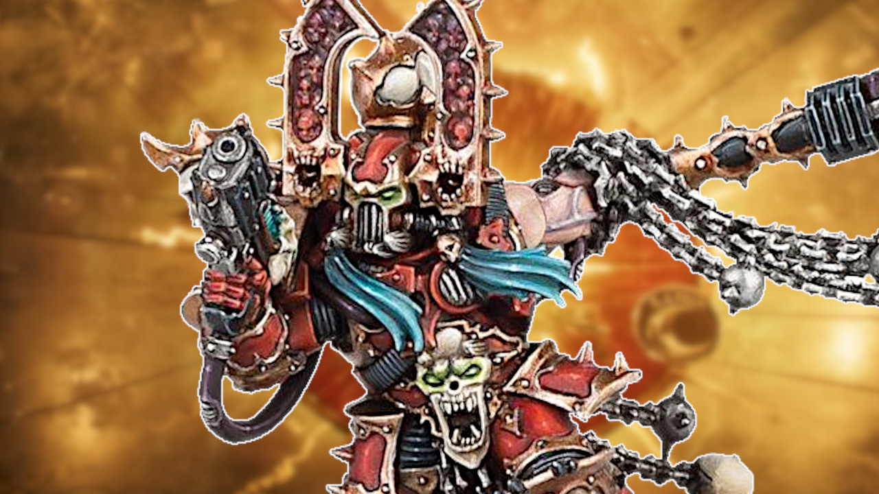 Ein Chaos-Champion in Warhammer 40.000 ist so mächtig, dass die Realität in seiner Anwesenheit verschwimmt
