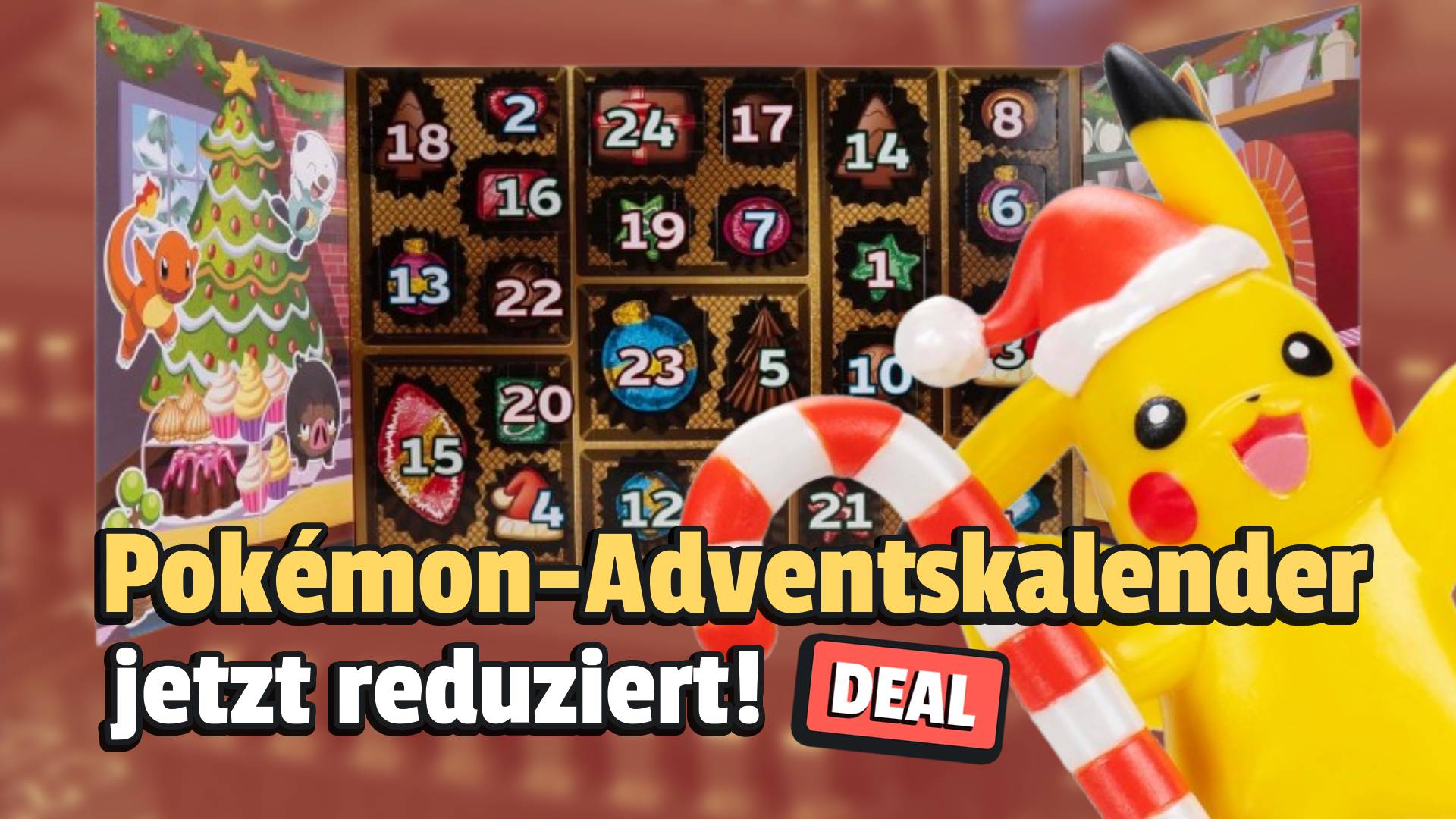 Bald ist Weihnachtszeit: Mit dem Pokémon-Adventskalender 2025 könnt ihr euch aufs Fest einstimmen!