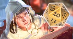 D&D W20 und Lupen-Leserin
