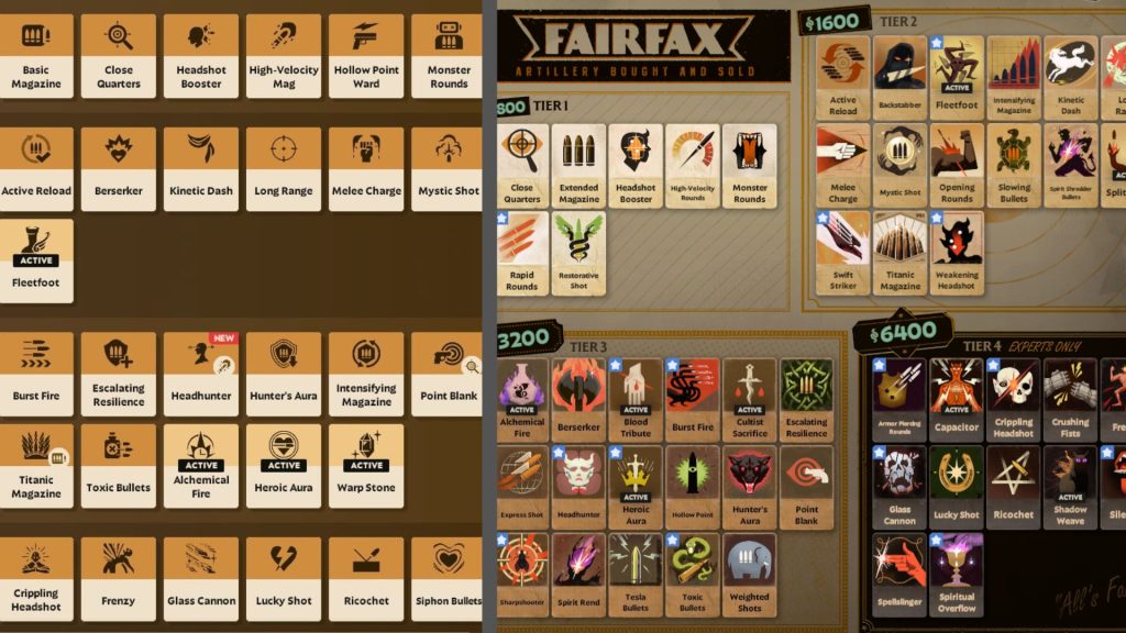 A comparison of the old and new items from Deadlock.