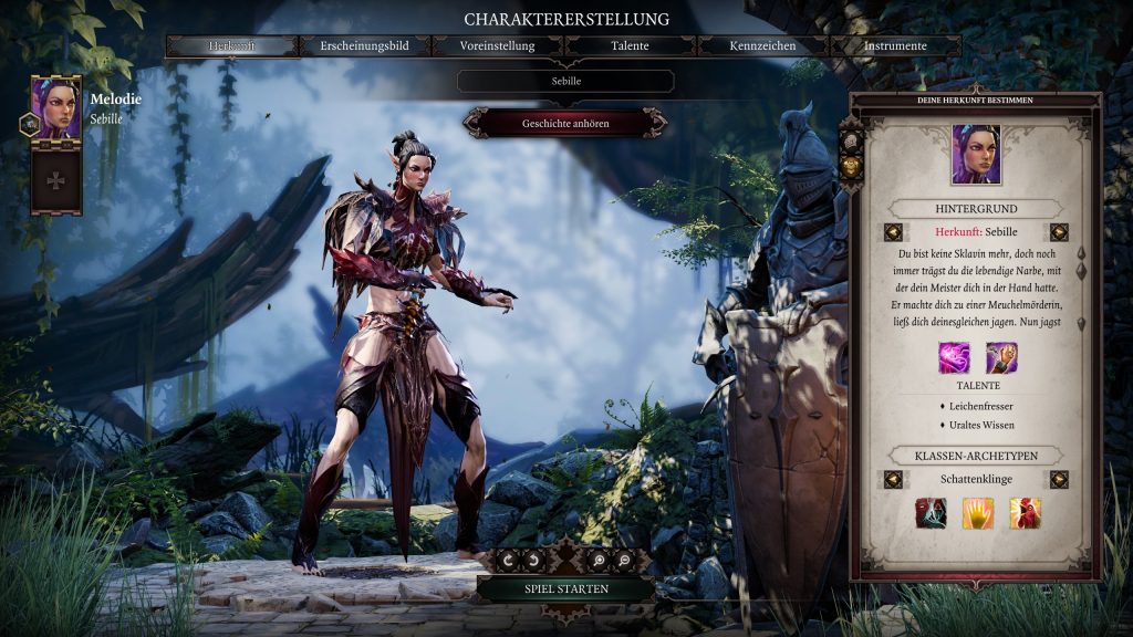 Divinity Original Sin 2 Charaktererschaffung Sebille