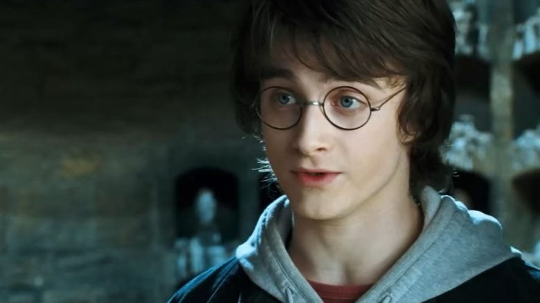 If you pause Harry Potter and the Goblet of Fire at 06:28, you can spot a lost sports fan at the Quidditch championship