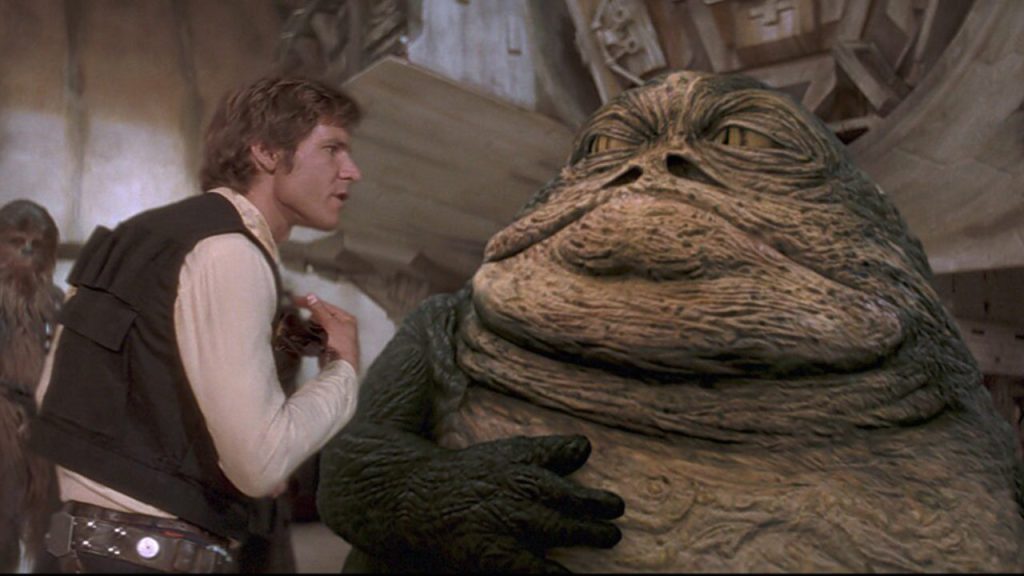 Jabba the Hutt and Han Solo