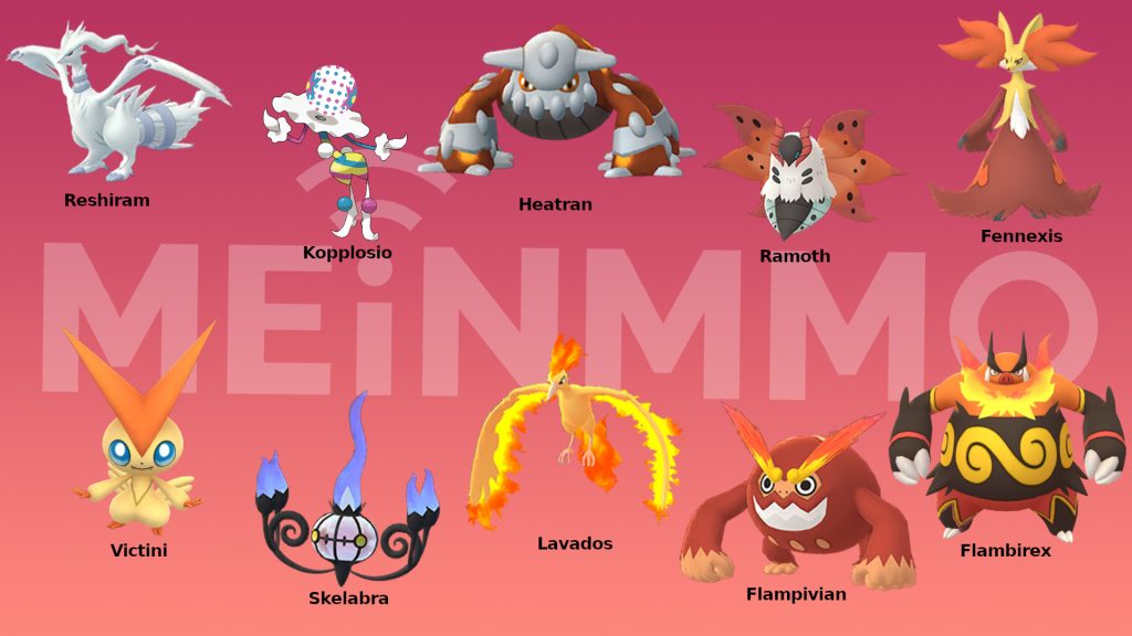 Pokemon GO beste Angreifer vom Typ Feuer