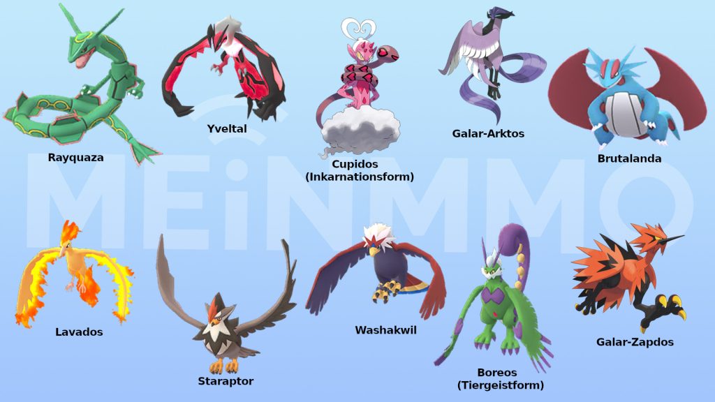 Pokemon GO beste Angreifer vom Typ Flug