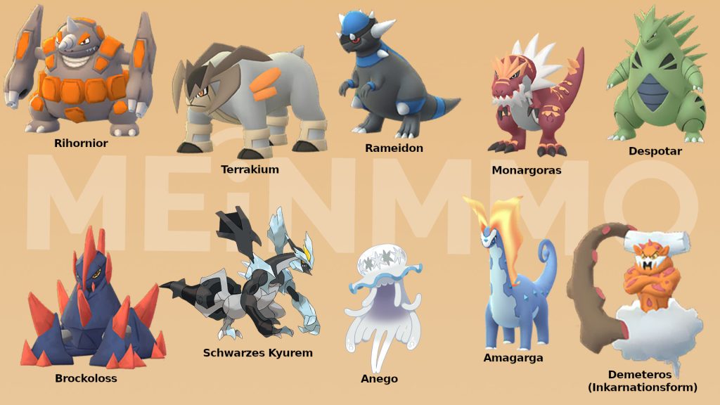 Pokemon GO beste Angreifer vom Typ Gestein