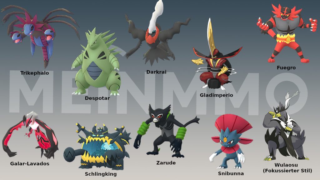 Pokemon GO beste Angreifer vom Typ Unlicht