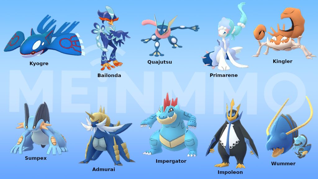 Pokemon GO beste Angreifer vom Typ Wasser