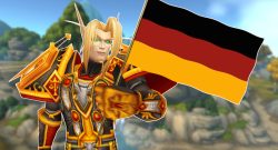 WoW Blood Elf Holding German Flag Housing titel title 1280x720