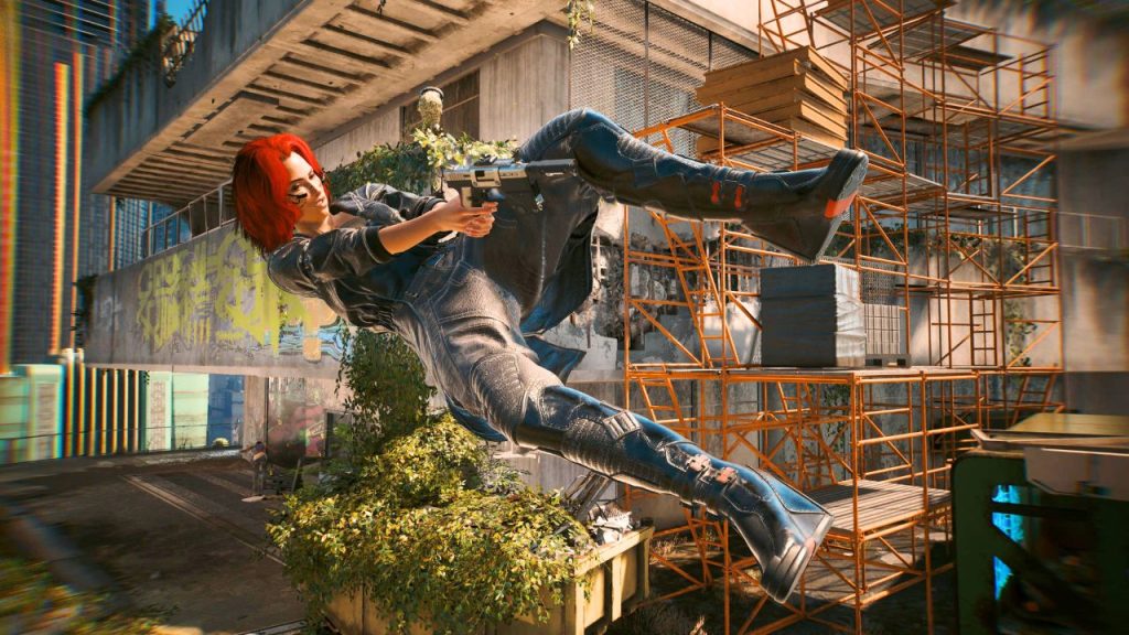 Cyberpunk V in der Luft