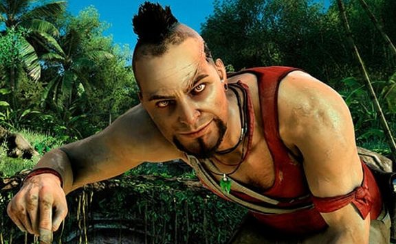 Screenshot zu Far Cry 3, das den Schurken Vaas Montenegro zeigt