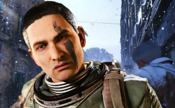 ARC Raiders Charakter Begrabene Stadt im Schnee