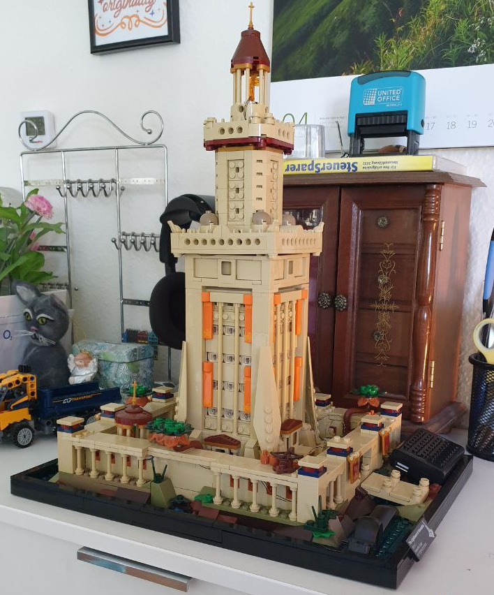 Funwhole Leuchtturm aufgebaut