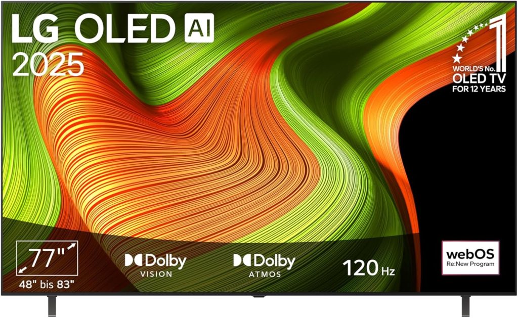 LG OLED-TV B5 in 77 Zoll für 1.449 Euro statt 1.499 Euro bei Amazon (mit 200 Euro Cashback nur 1.249 Euro)