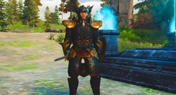 Project Gorgon Spielcharakter neben Feuer Titelbild