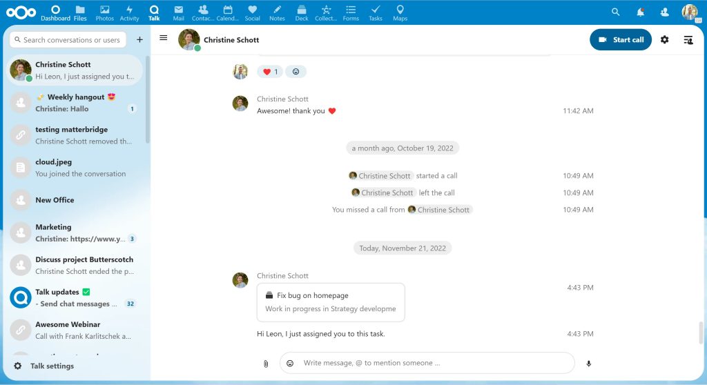 Nextcloud Talk Image
