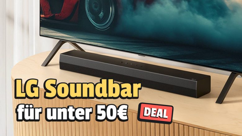 Soundbar für unter 50 Euro: Kompaktes TV-Upgrade von LG jetzt günstig wie nie schnappen